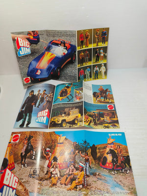 Depliant Inserti Pubblicitari Big Jim, anni 80