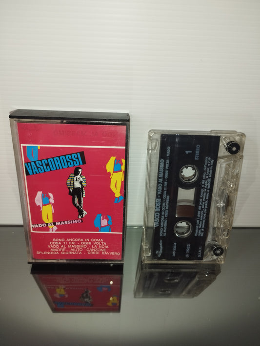 Vado Al Massimo Vasco Rossi Musicassetta
Edita nel 1982 da Carosello cod.300 523-4