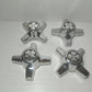 4 Coprimozzo Quadrifoglio Per Auto D'epoca In Plastica Cromata

Anni 60/70