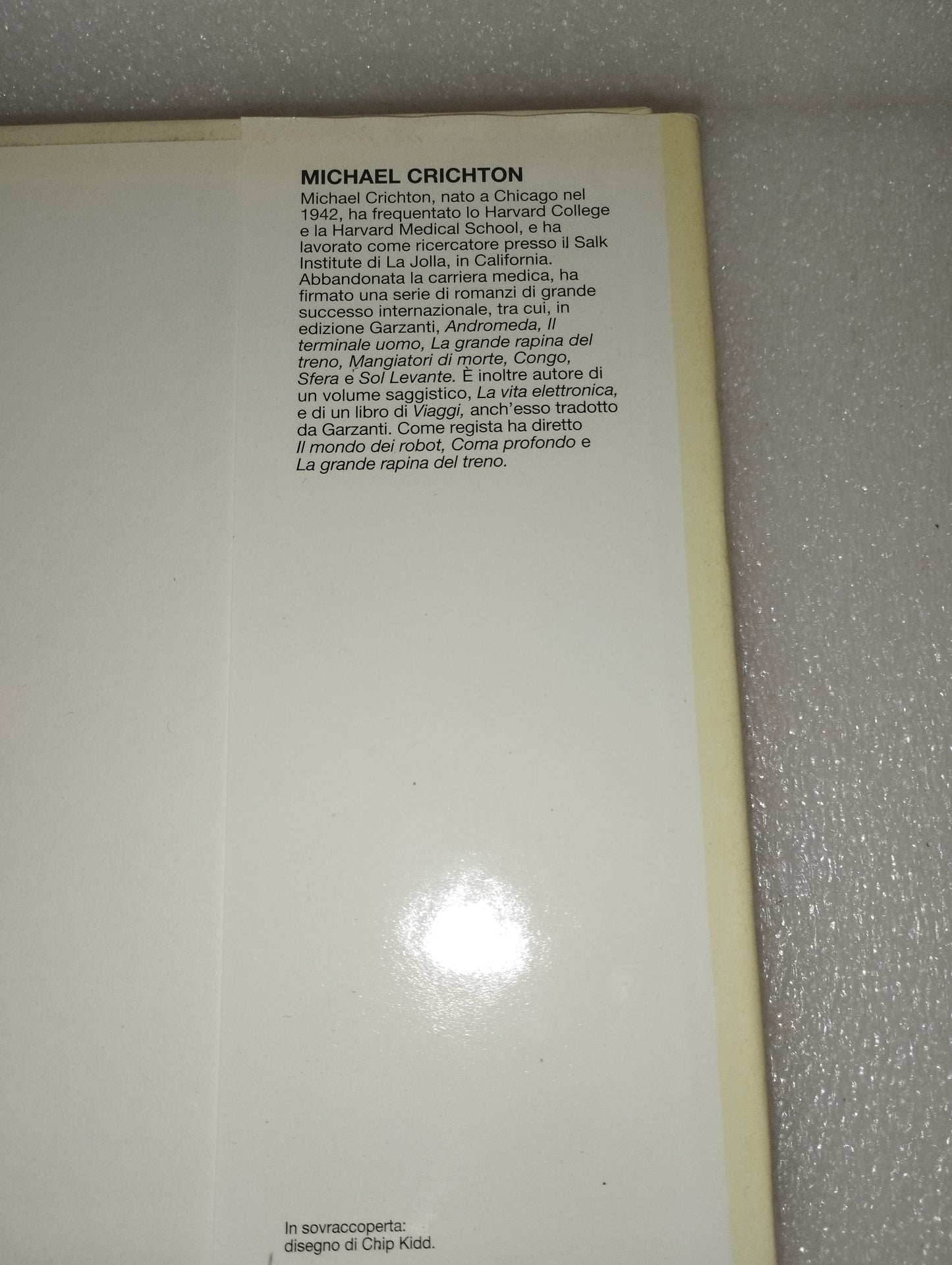 Jurassic Park Michael Crichton
Edizione CDE 1993