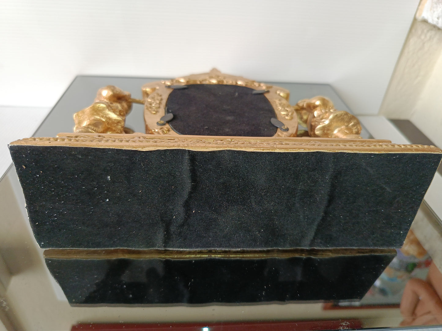 Portafoto Decorativo Stile Orientale In Resina Dorata