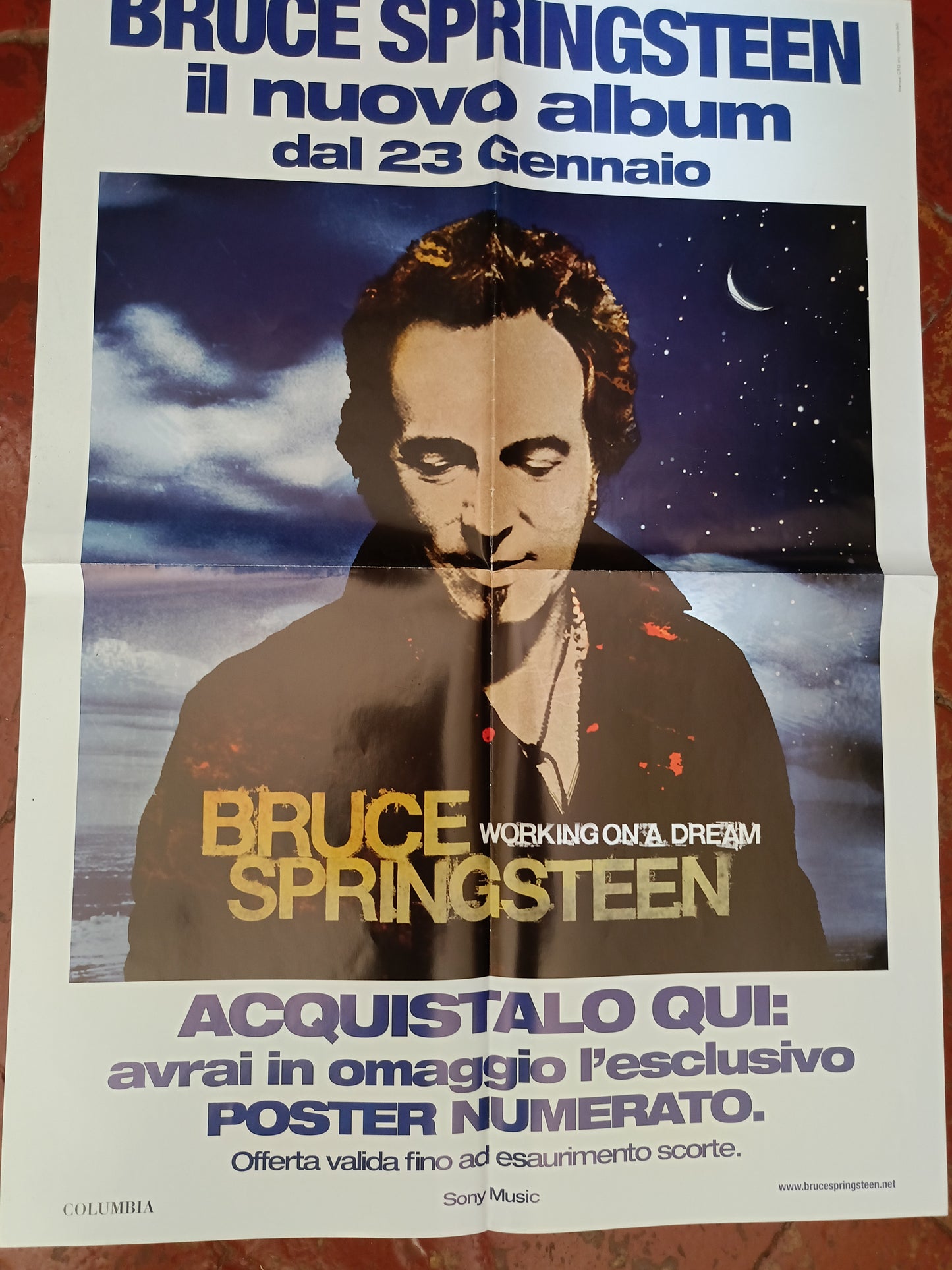 Poster Bruce Springsteen Working On A Dream
Pubblicitario
Sony Columbia