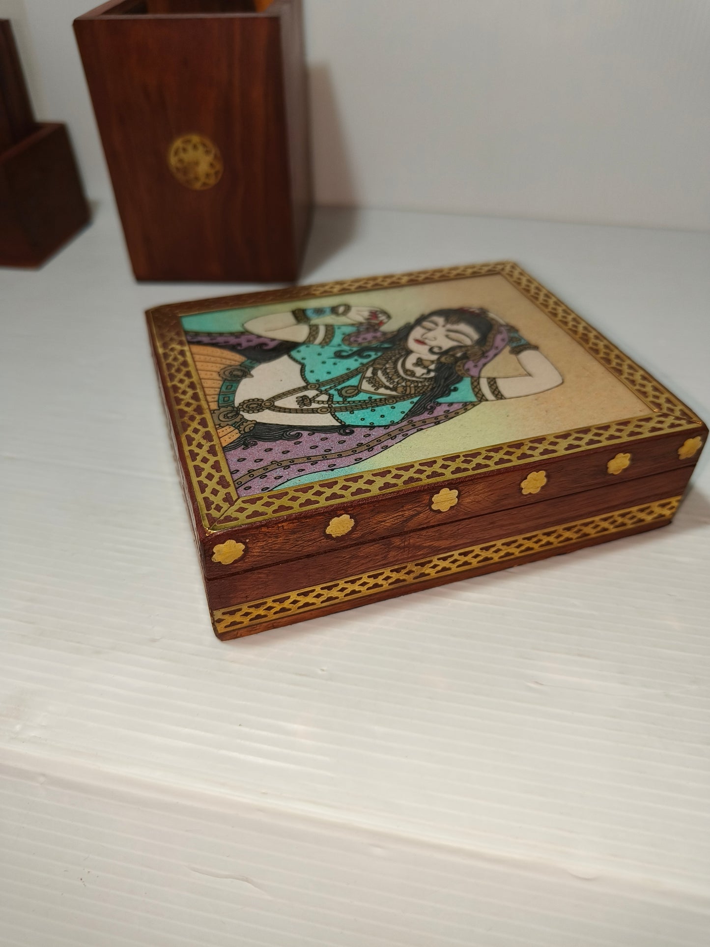 Lotto oggetti indiani in legno, LEGGI DESCRIZIONE