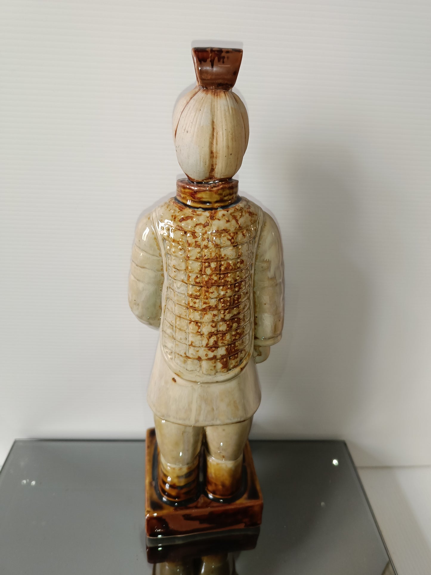 Statua Guerriero Cinese In Ceramica Smaltata
Vintage