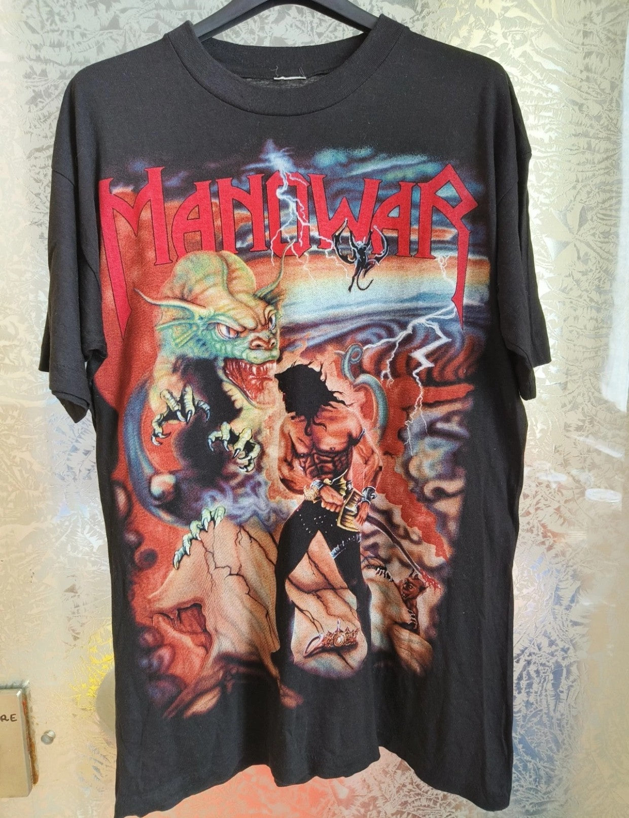 T Shirt Manowar anni 90 taglia L/XL