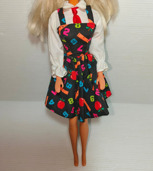 Vestito Barbie Teacher Anni 90