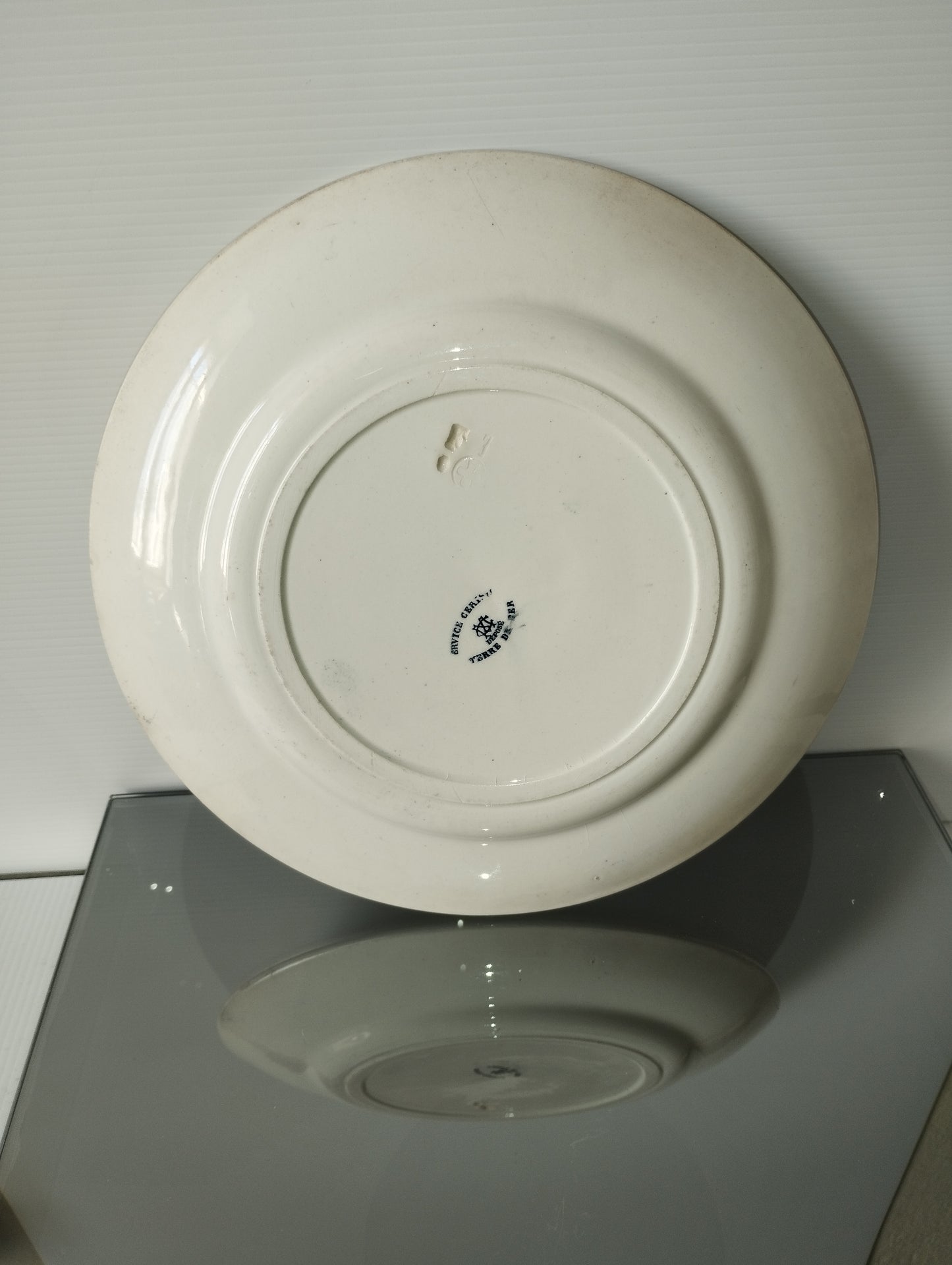 Antico Piatto In Ceramica Terre De Fer