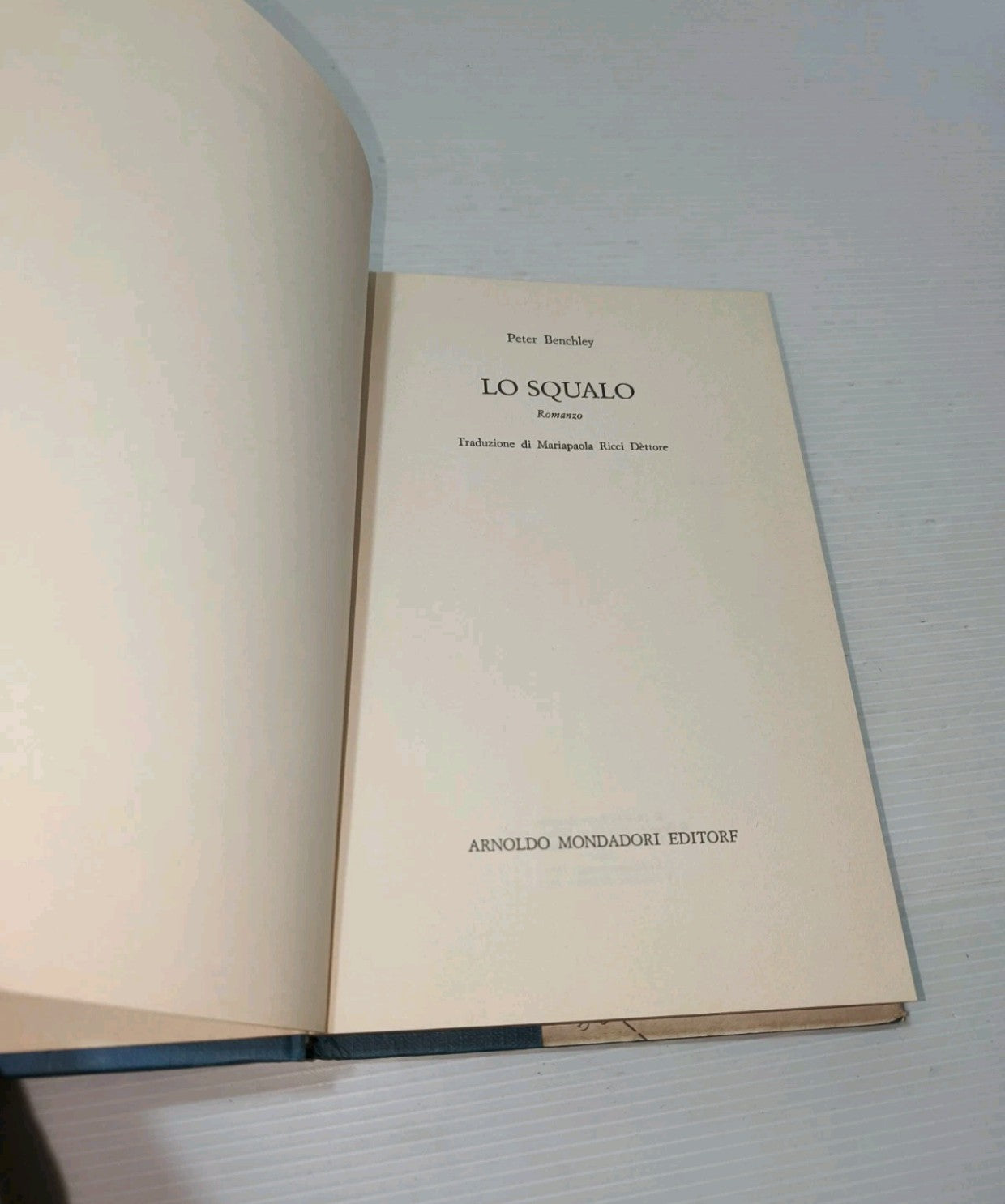 Libro Lo Squalo, P.Benchley LEGGI