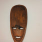 Maschera tribale africana vintage in legno, LEGGI
