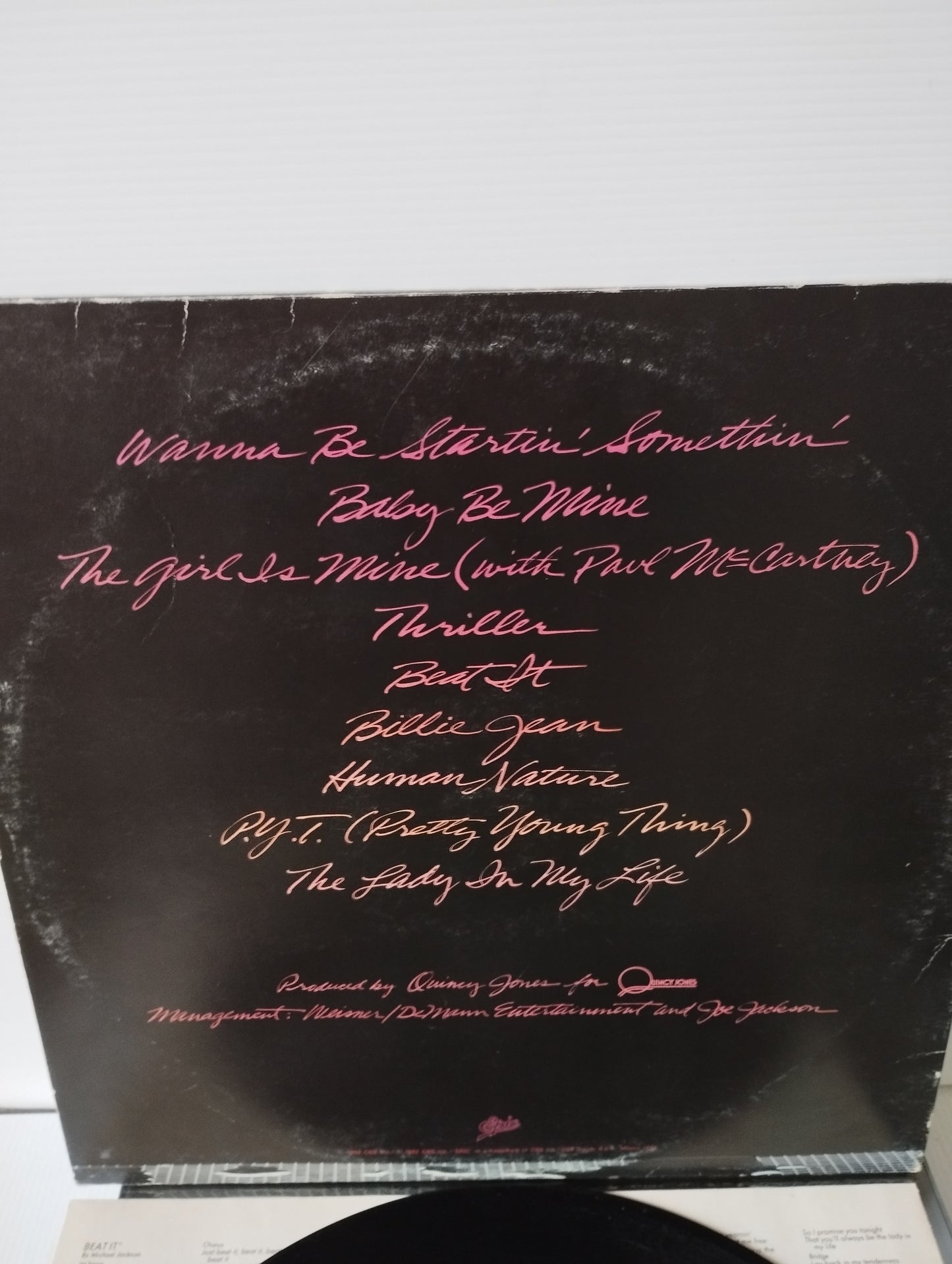 Thriller Michael Jackson Lp 33 Giri
Edito nel 1982 da  Epic Cod.EPC 85930
Prima stampa italiana