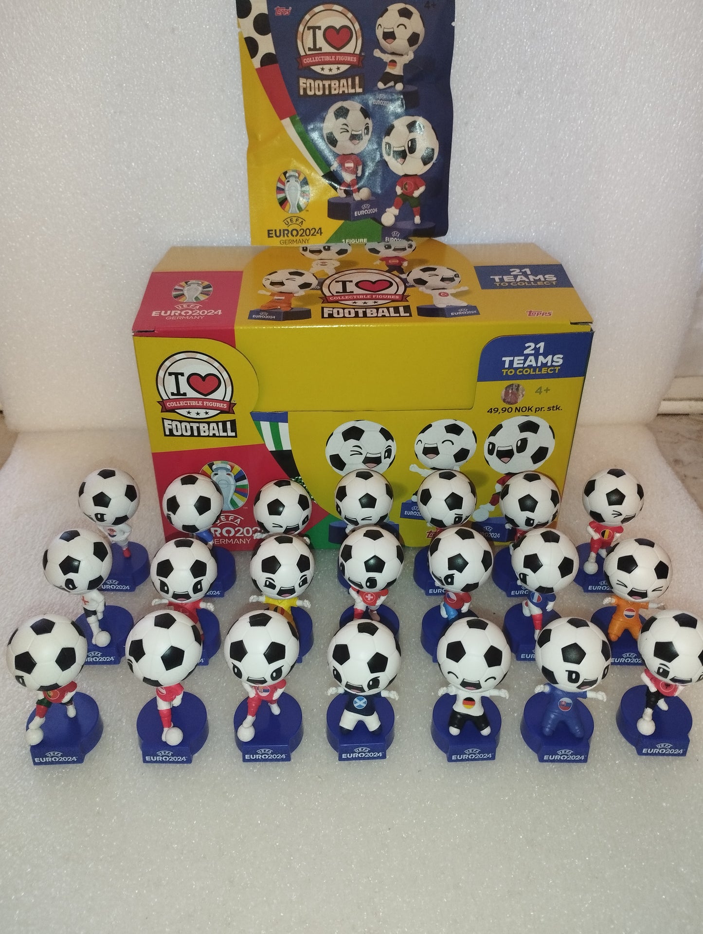Topps I Love Football Collectible Figures UEFA Euro 2024 Germany Collezione Completa