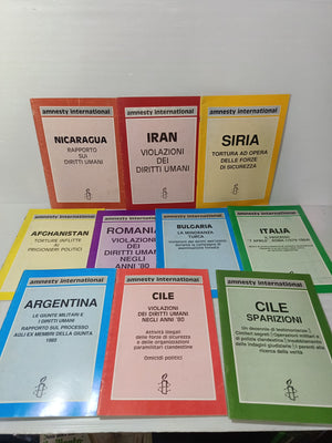 10 Pubblicazioni Amnesty International Anni 80