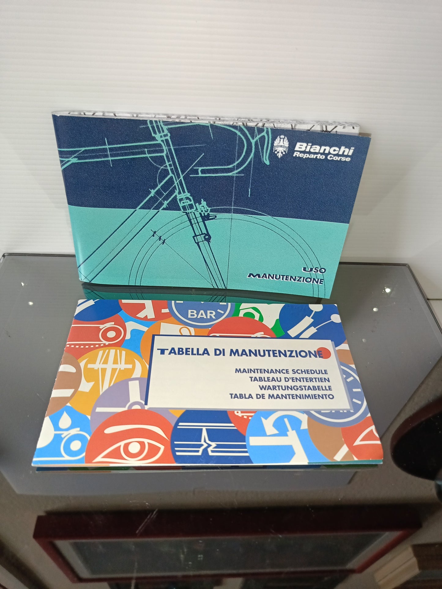 2 Libretti Uso Manutenzione Bianchi Reparto Corse Multilingue