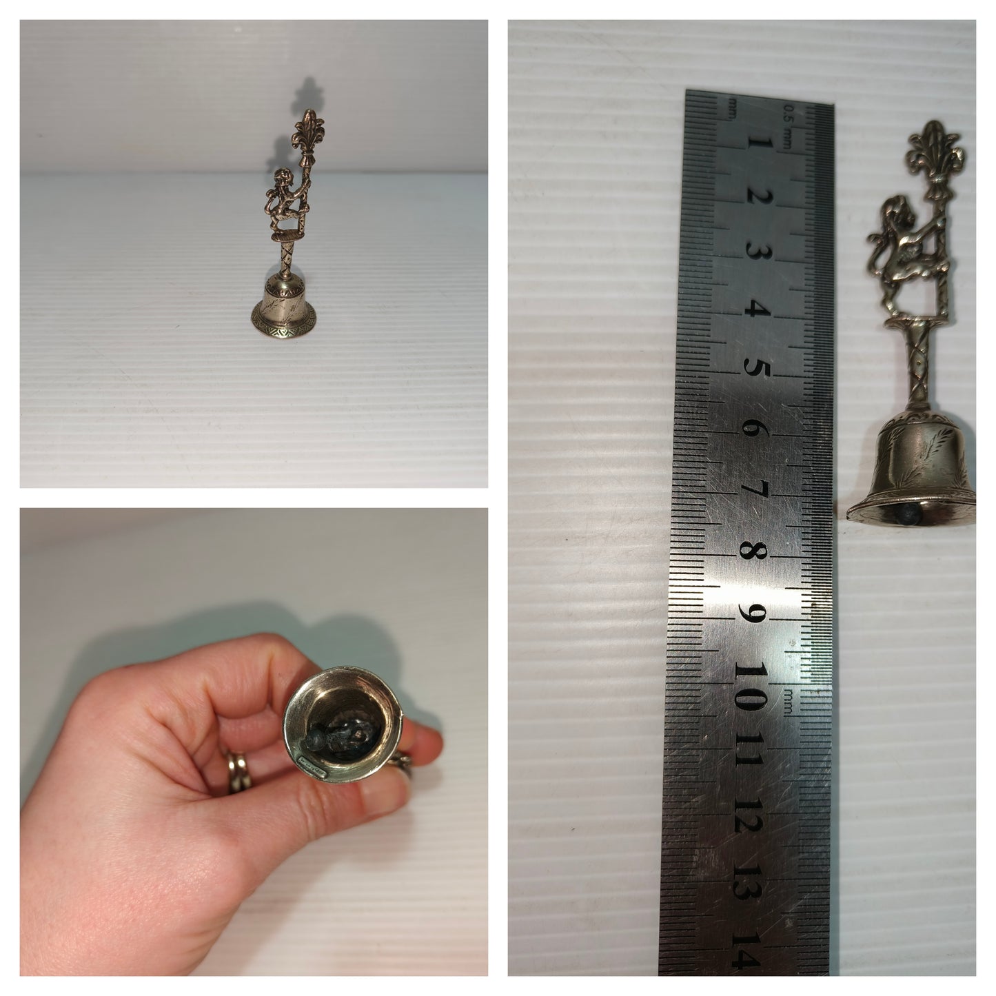 Campanella vintage in argento 800