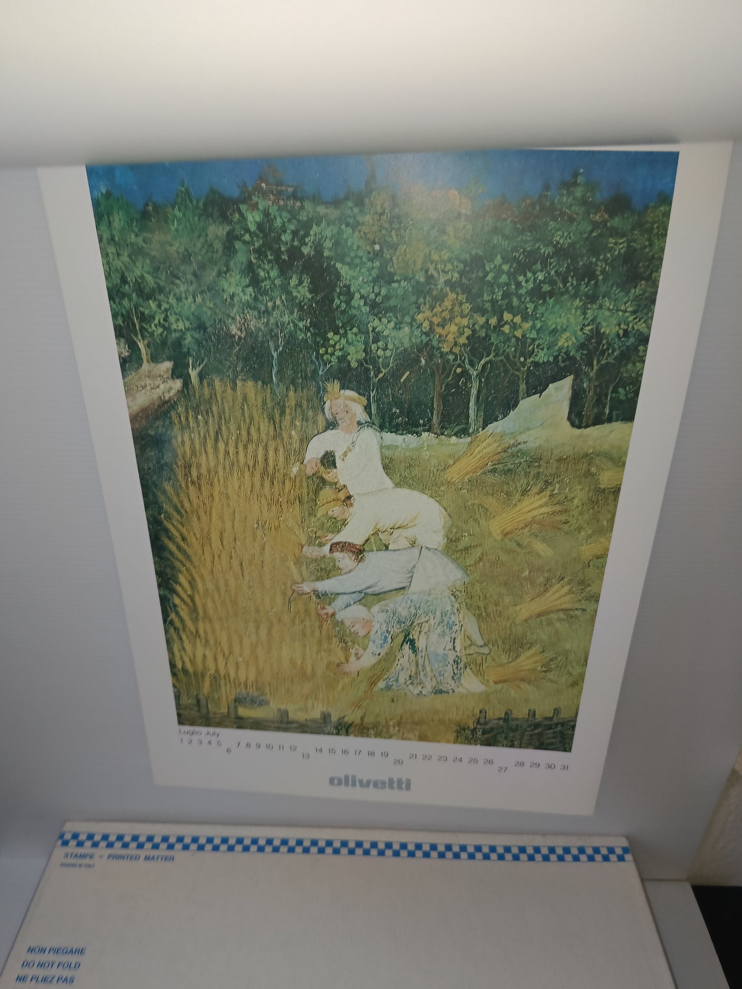 Olivetti Calendario 1975 il ciclo dei mesi a Trento