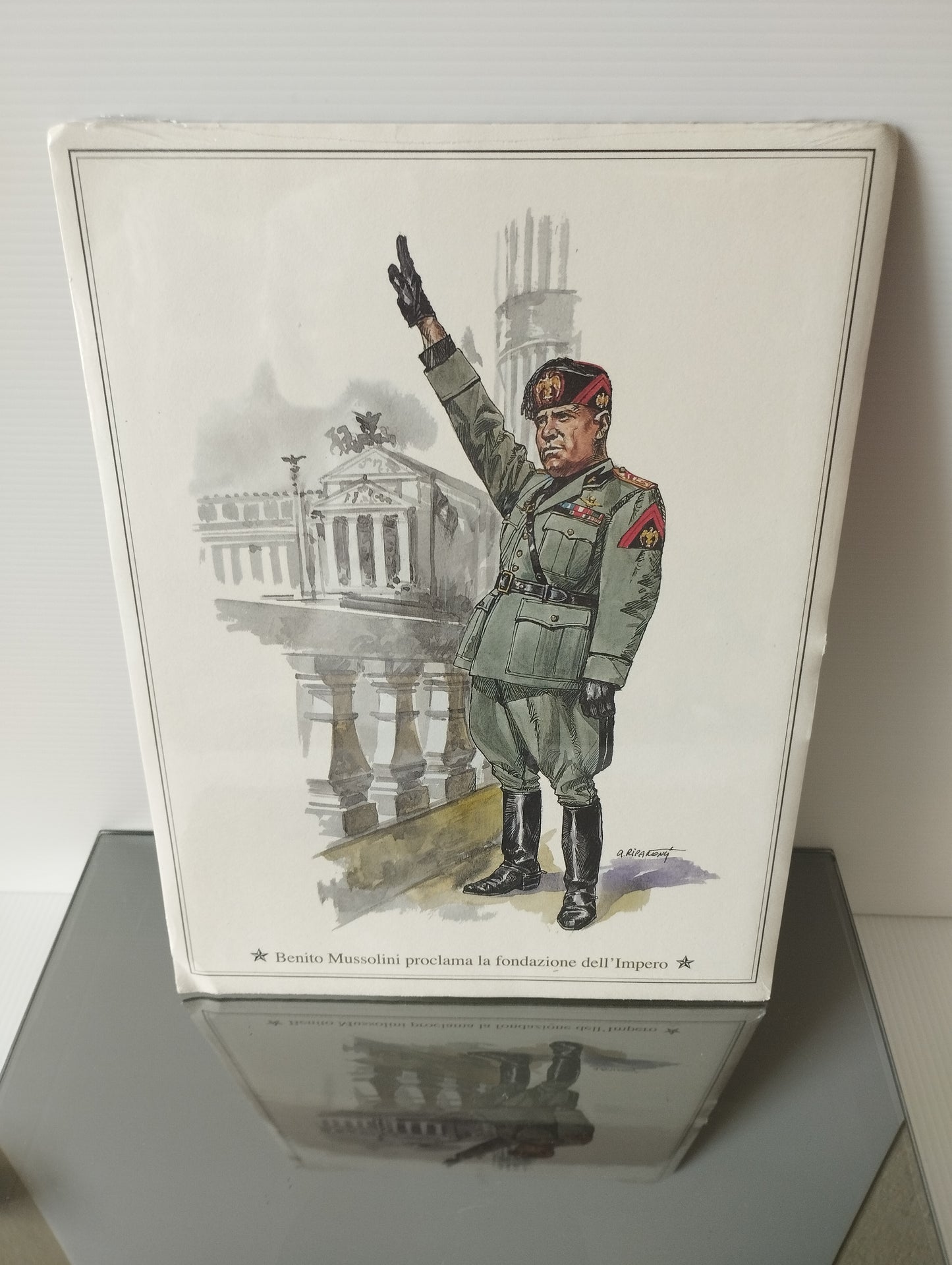 Benito Mussolini proclama la fondazione dell'Impero Stampa Originale Fine Anni 70
Dimensioni 28 x 21 cm circa
