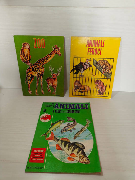 Lotto libretti animali Malipiero, anni 70