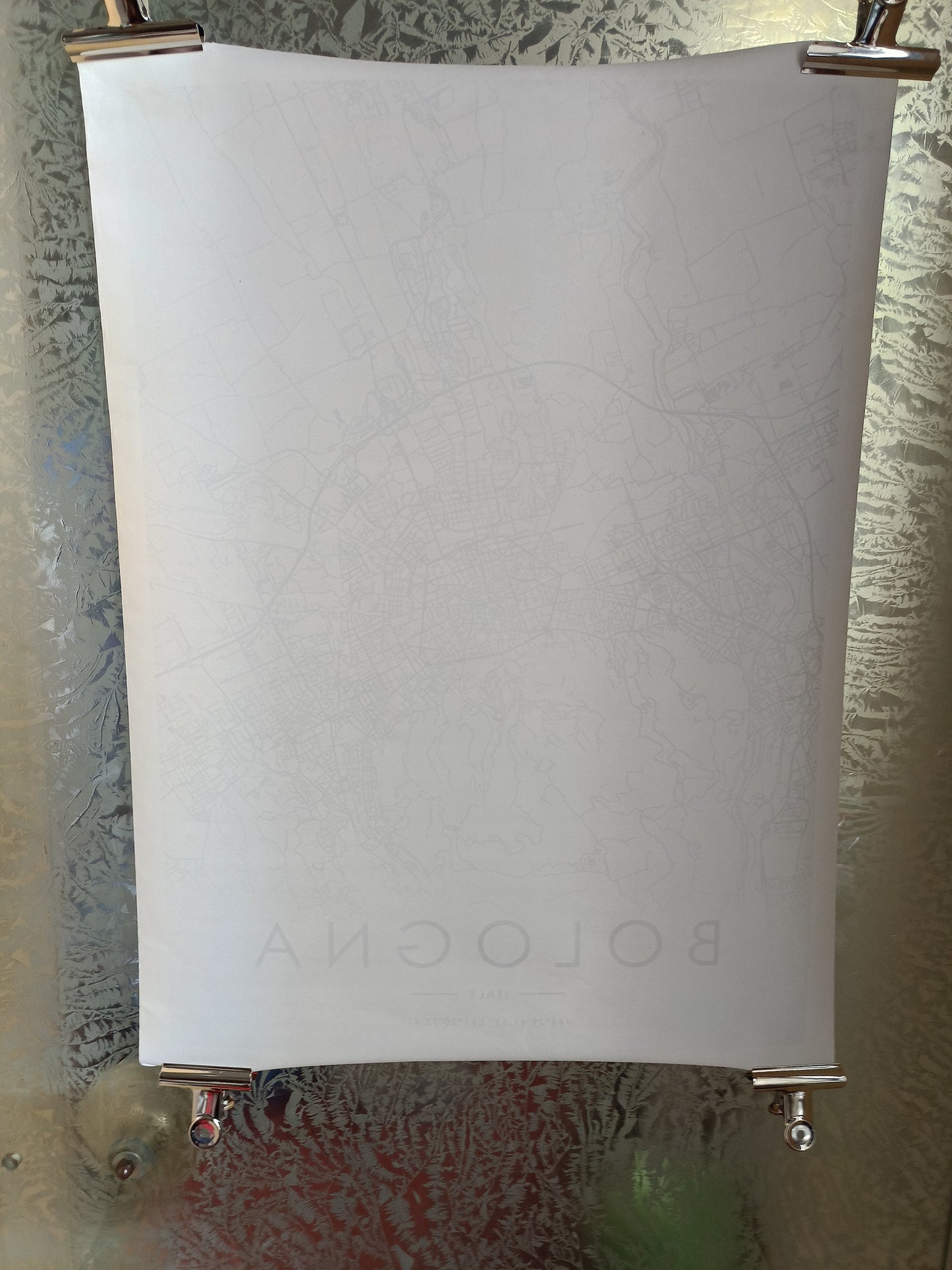 Stampa Su Tela Mappa stilizzata Bologna
Misure 75 x 55 Cm