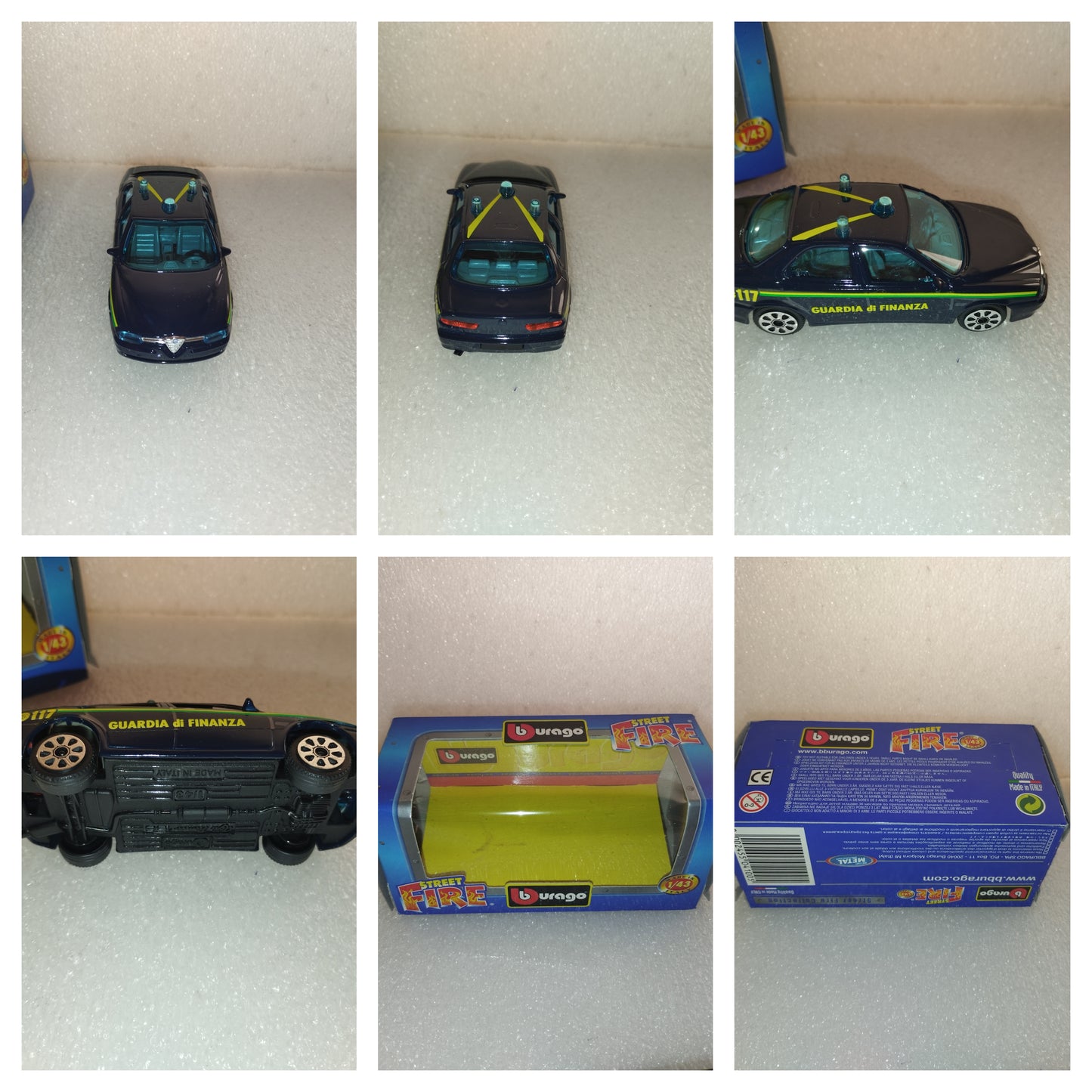 Alfa Romeo 156 Guardia Di Finanza Bburago
Scala 1:43