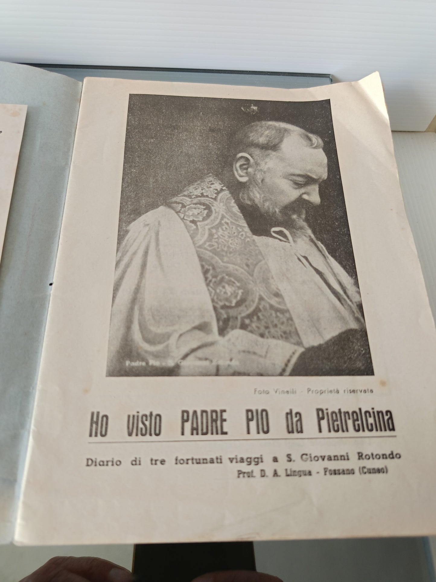Padre Pio Lo Stimmatizzato Libretto Devozionale D'epoca