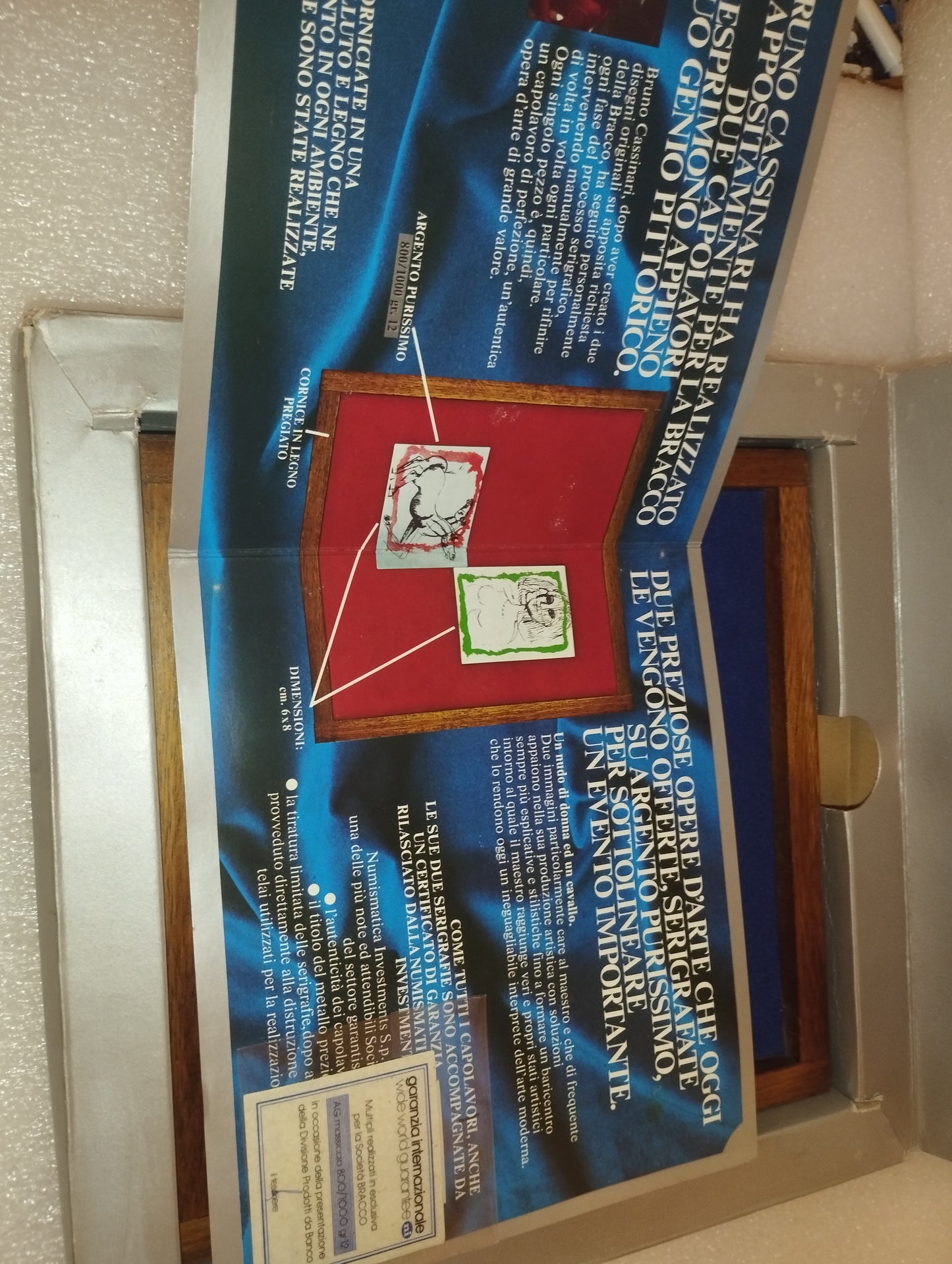 Opere D'arte Bruno Cassinari Serigrafate In Argento 800