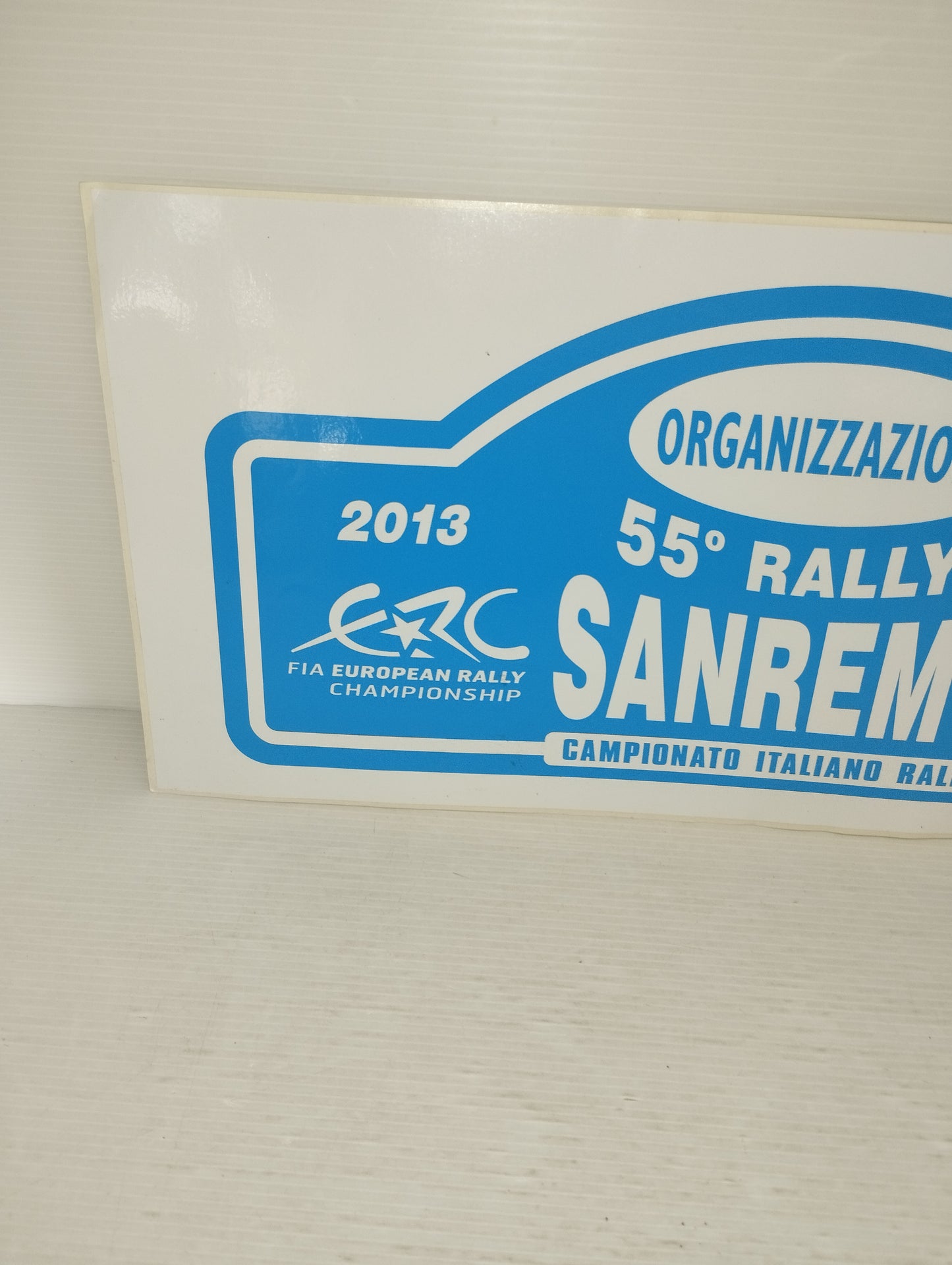 55° Rallye Sanremo 2013 Adesivo Originale
Organizzazione