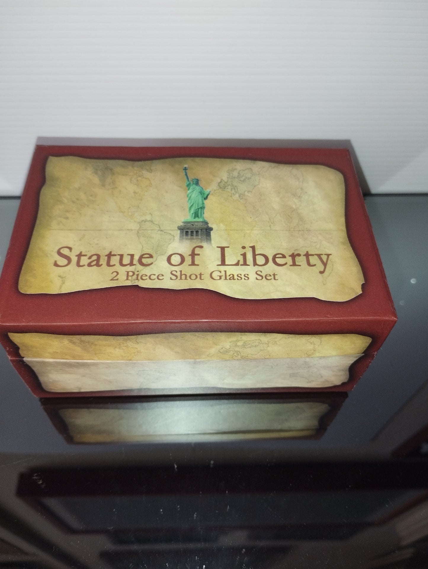 Statua Della Libertà Souvenir Set 2 Bicchierini in vetro