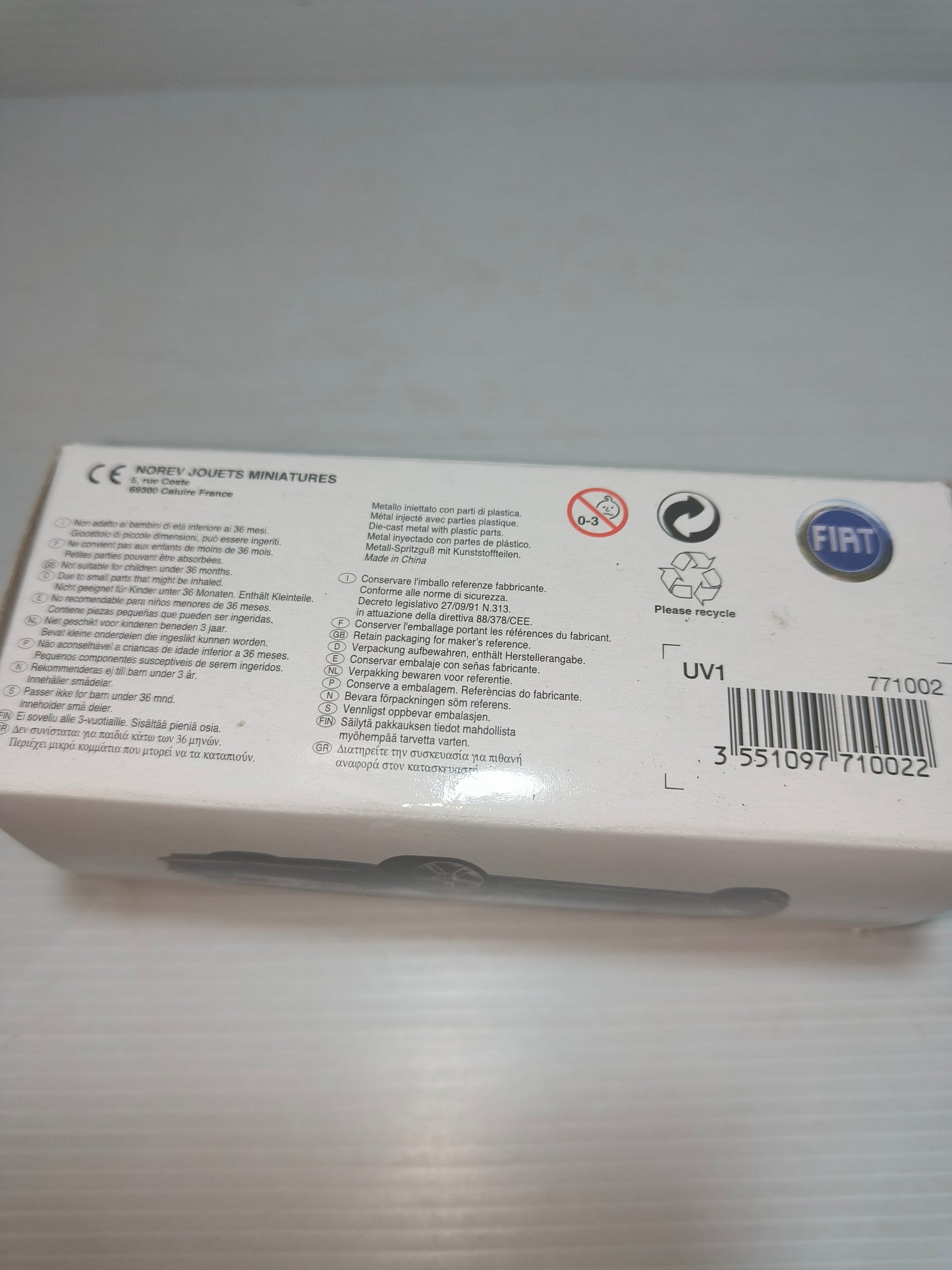 Modellino Fiat Stilo verde metallizzato Norev, Scala 1:43