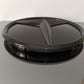 Logo Mercedes in plastica nero, diametro 18 cm. Circa