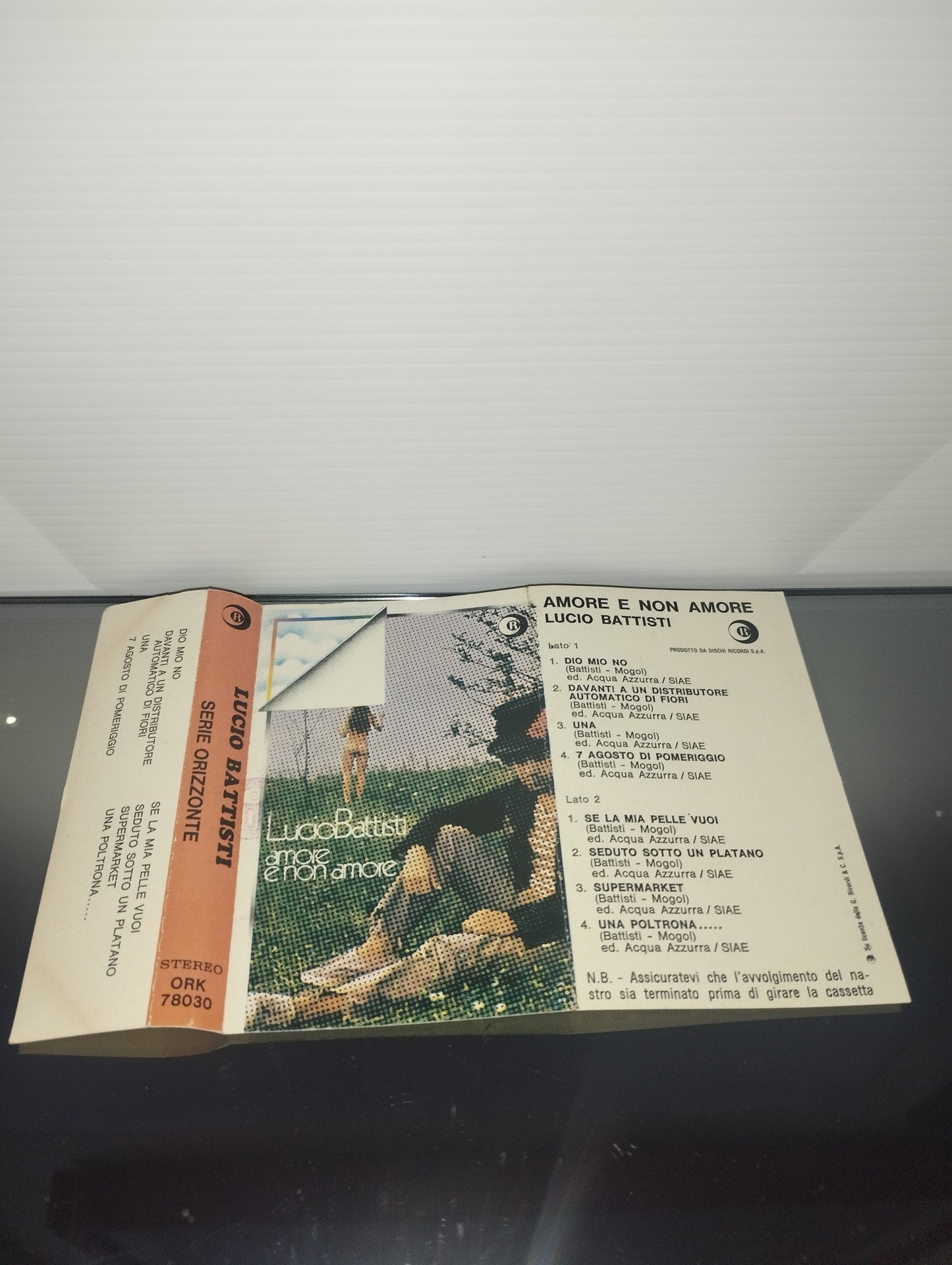 Amore E Non Amore Lucio Battisti Musicassetta Dischi Ricordi  Cod.ORK 78030