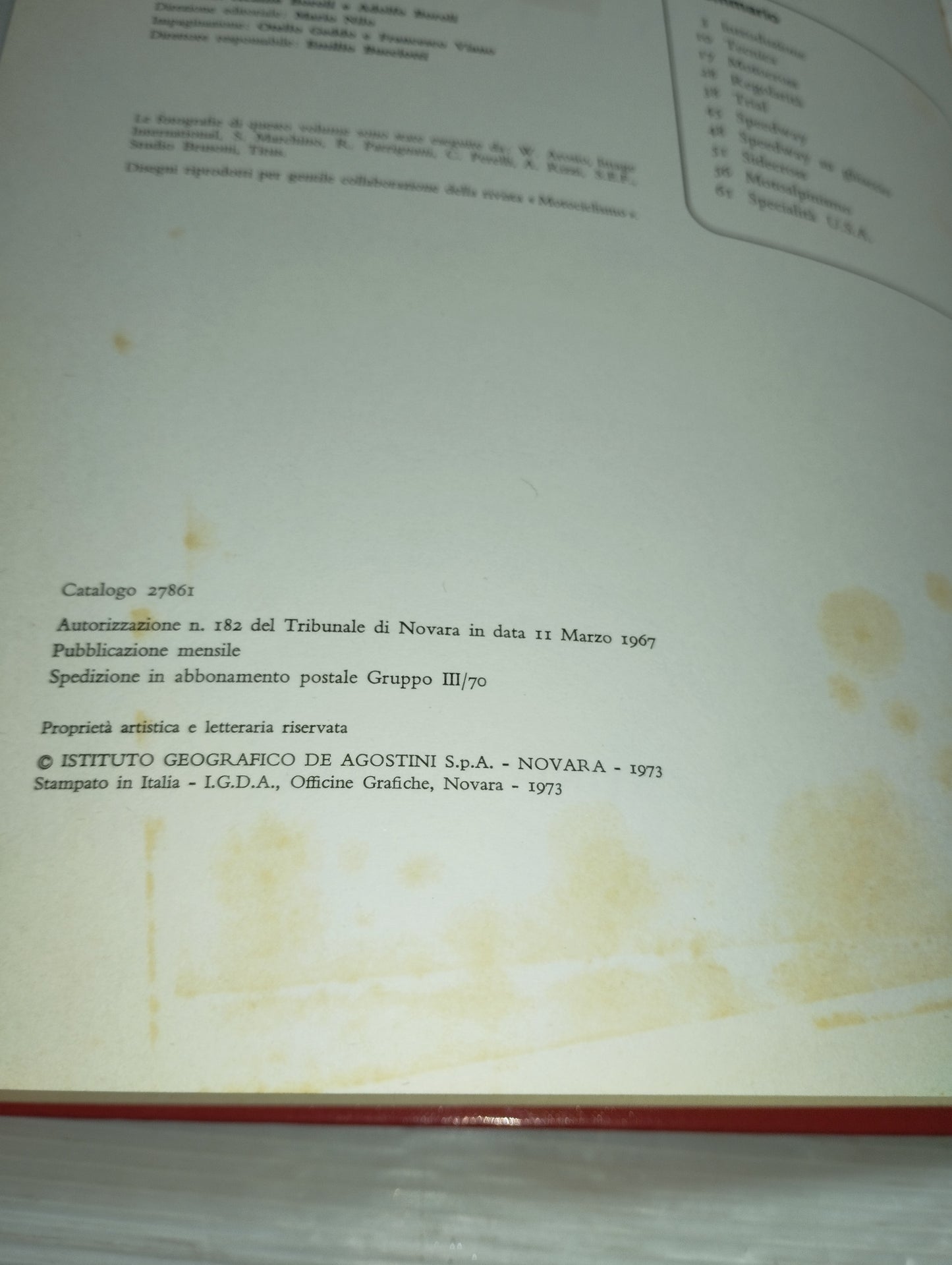 Le Moto Fuoristrada De Agostini
Edito nel 1973