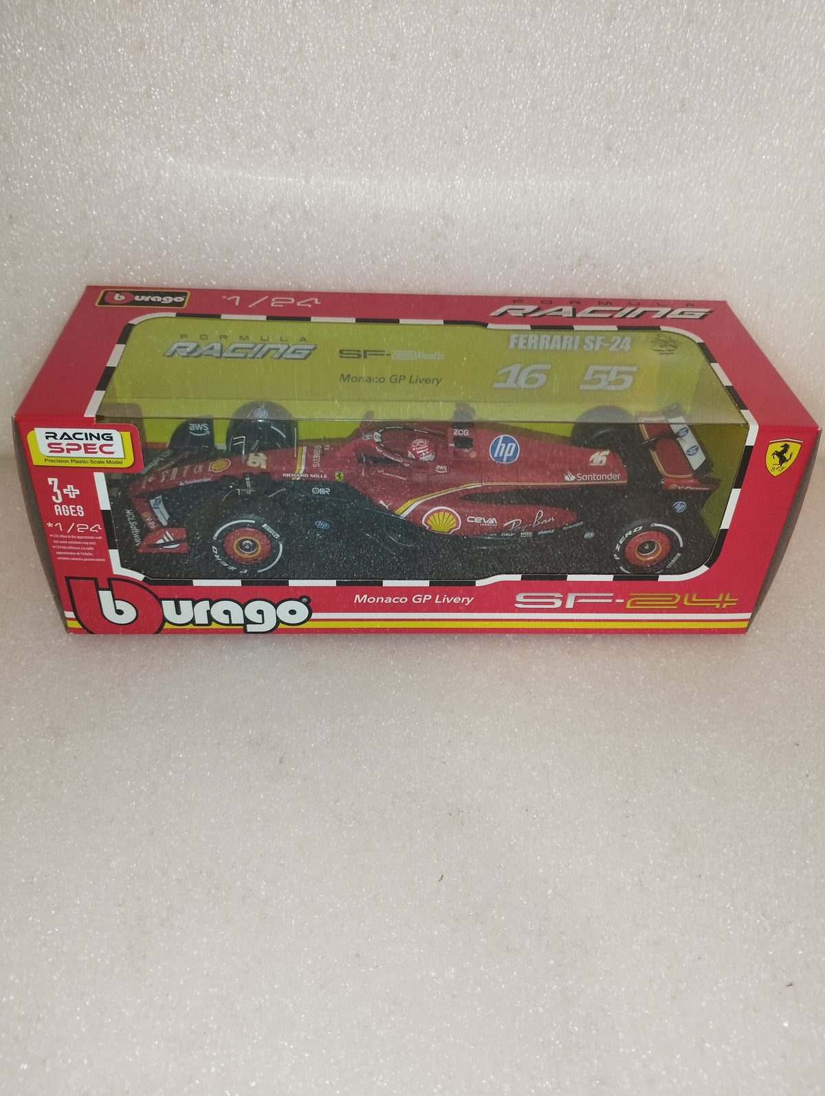Bburago Ferrari SF-24 2024 Charles Leclerc #16 1 :24