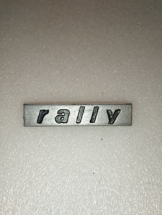 Fregio Scritta Rally per auto Fiat d'epoca