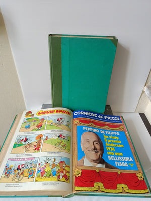 2 Volumi Corriere Dei Piccoli Rilegati Anno 1974