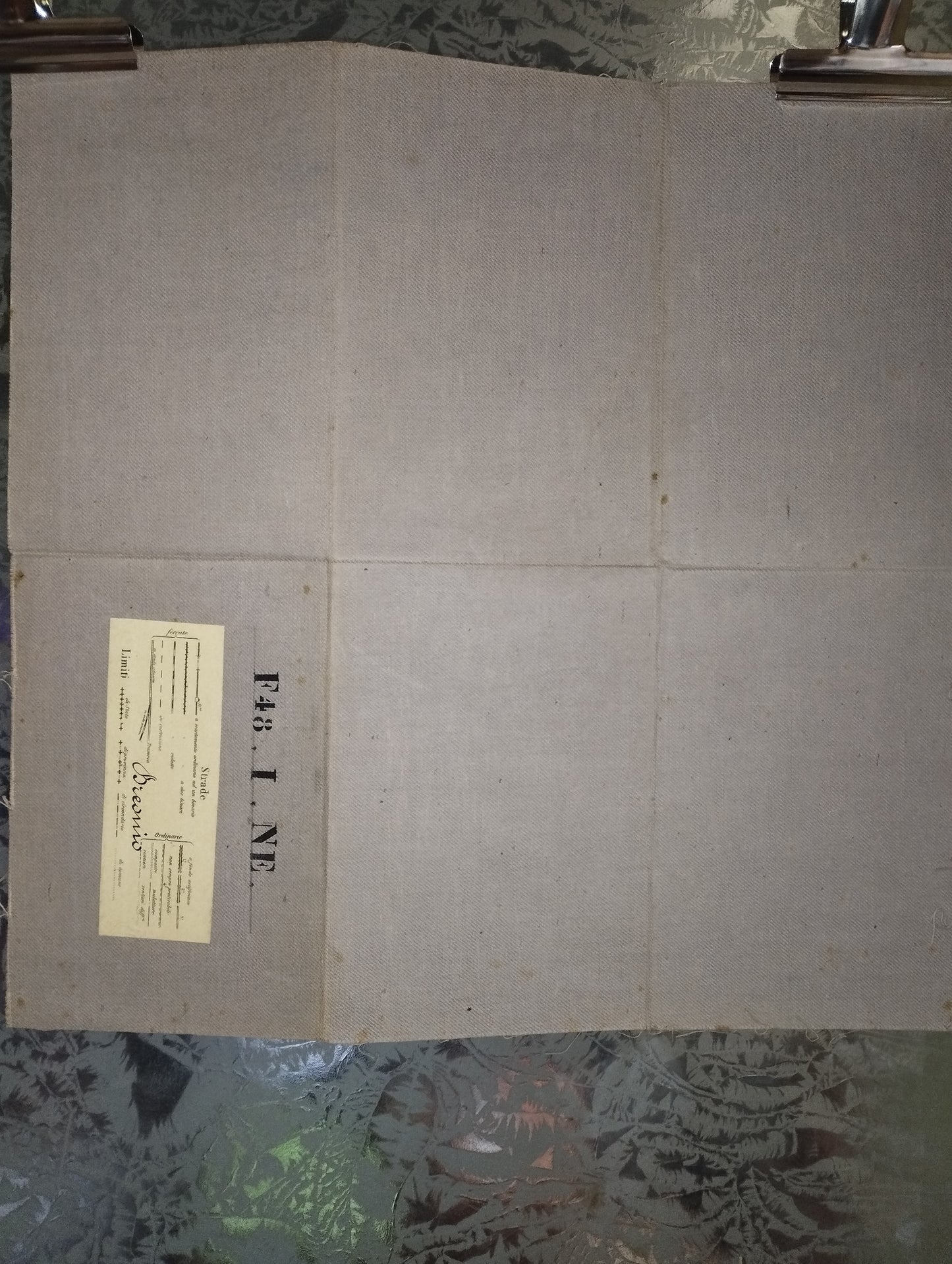 Antica Cartina Telata Breonio scala 1:25.000
Datata agosto 1902