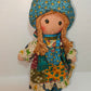 Bambola piccola Holly Hobbie, Knikerbocker anni 70 LEGGI