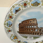Piatto Roma il Colosseo Souvenir Vintage in porcellana