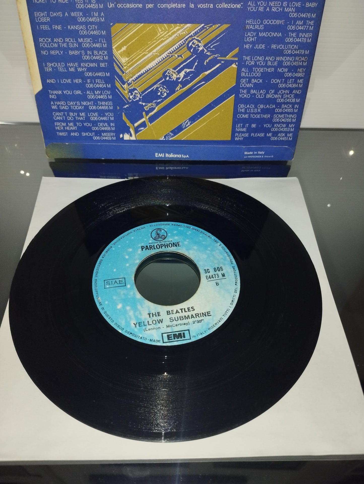 Eleanor Rigby/Yellow Submarine The Beatles 45 Giri Parlophone EMI Cod .3C 006-04473