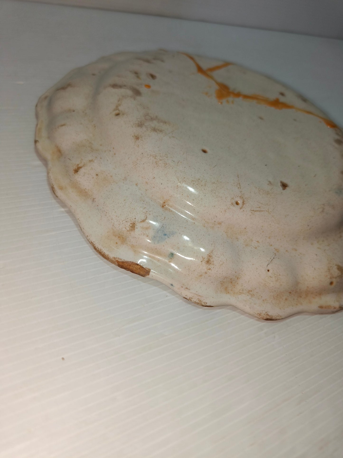 Piatto maiolica antico, DA RESTAURARE