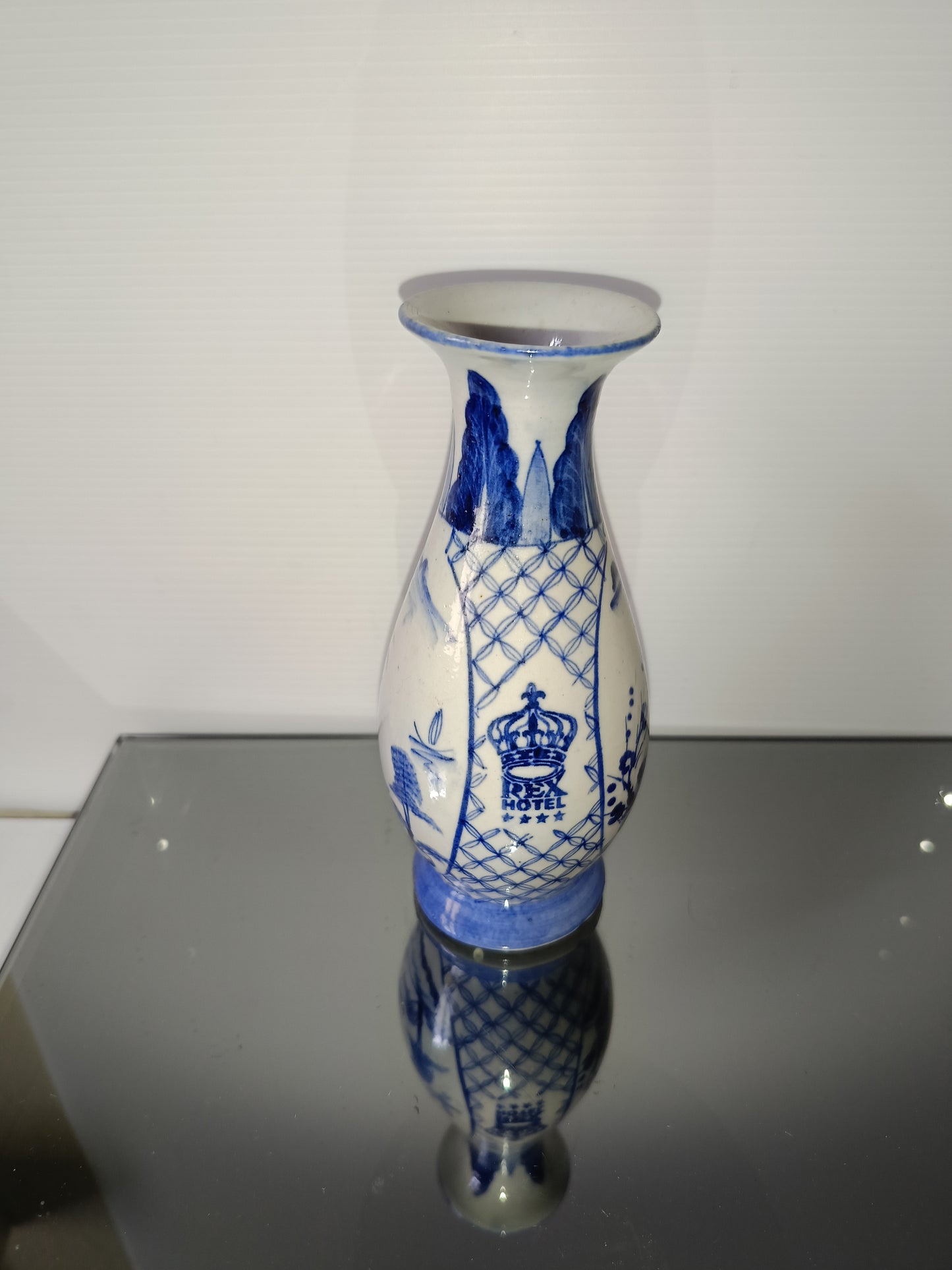 Vaso Rex Hotel In Ceramica Vintage