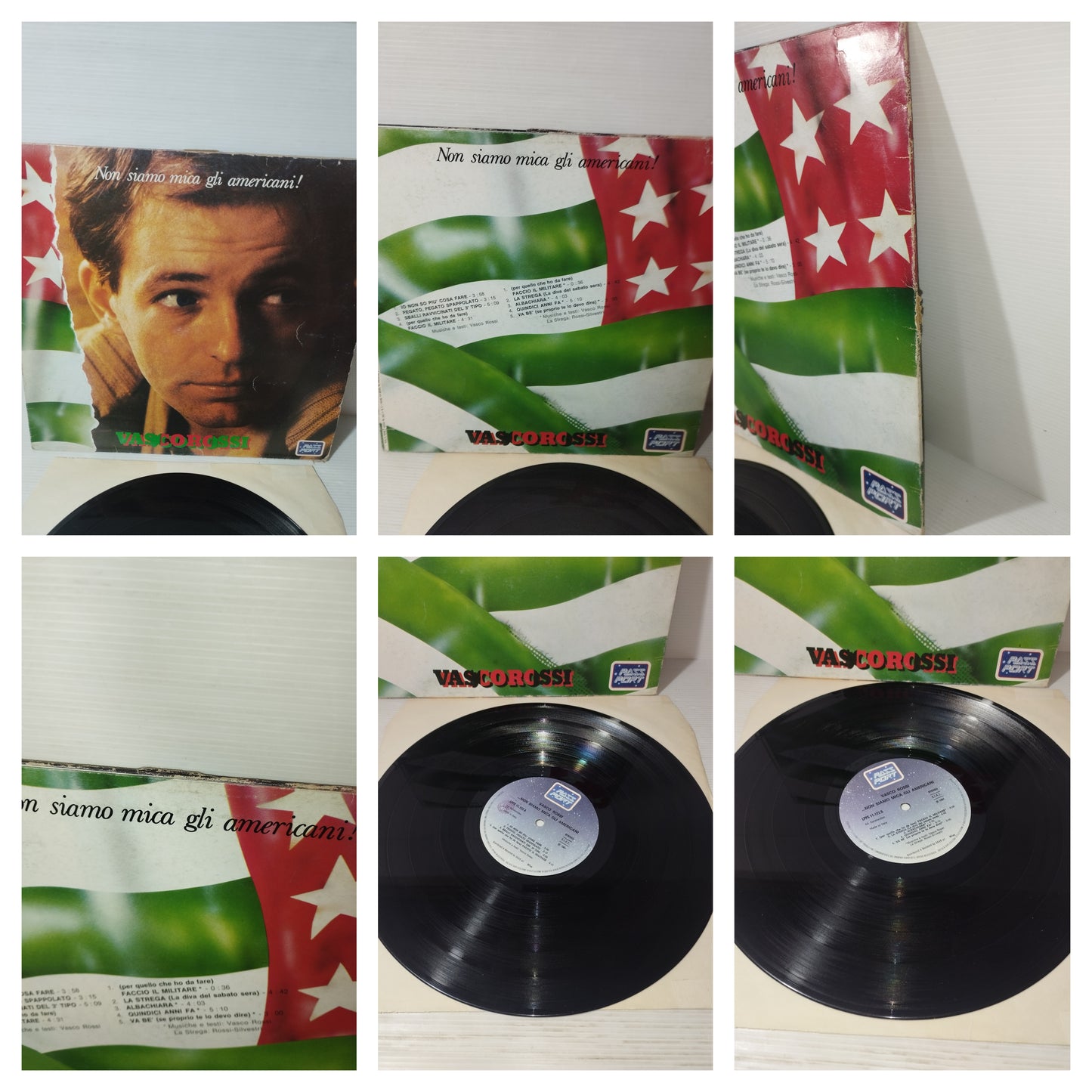 Non siamo mica gli americani Vasco Rossi Lp 33 giri
Prima Ristampa del 1981 Pass Port Cod. LPPS 11.123