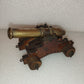 Riproduzione Cannone Vascello Da Guerra In Bronzo E Legno vintage