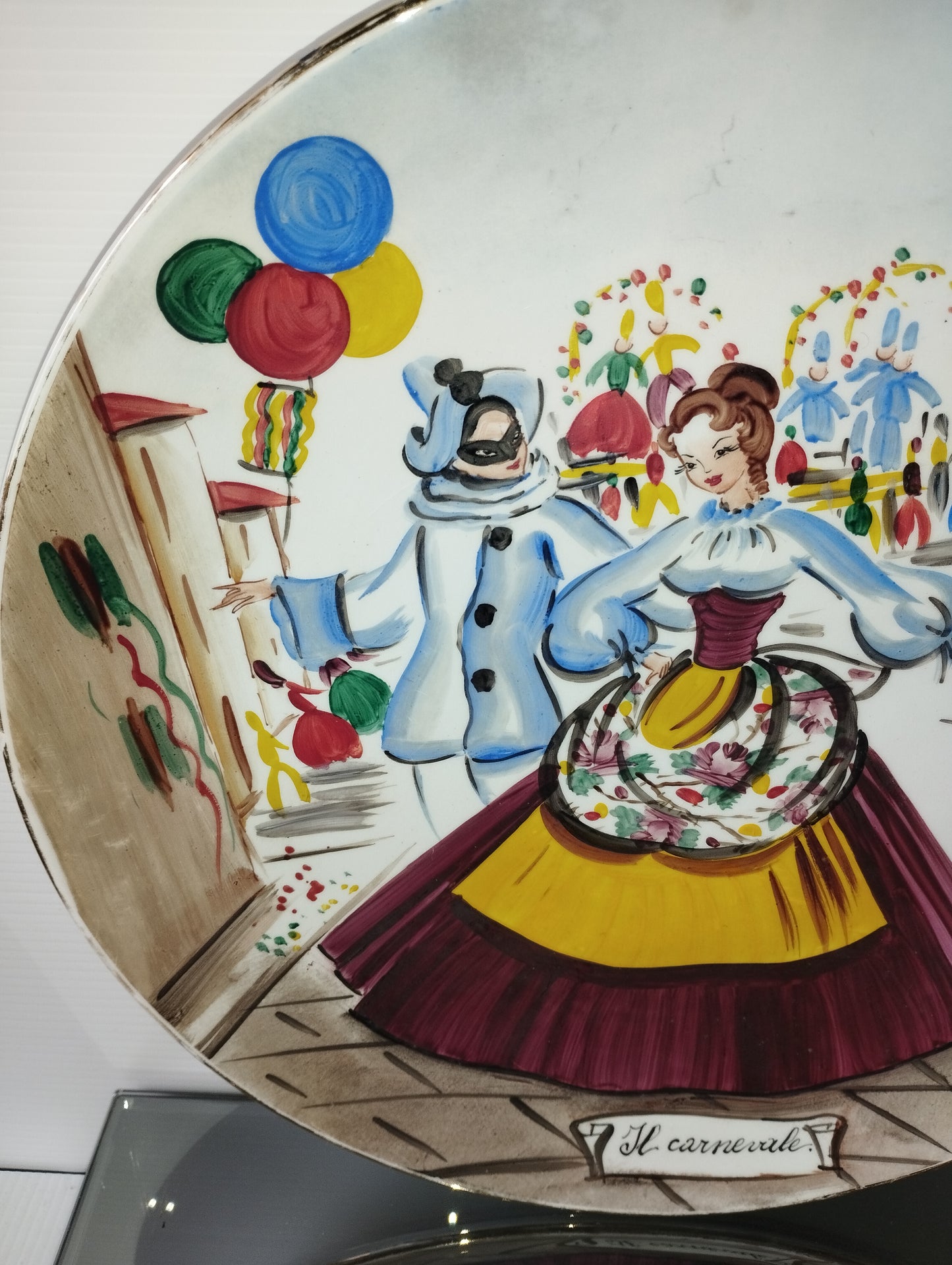 Piatto Il Carnevale In Ceramica Franco Bozzola
Vintage