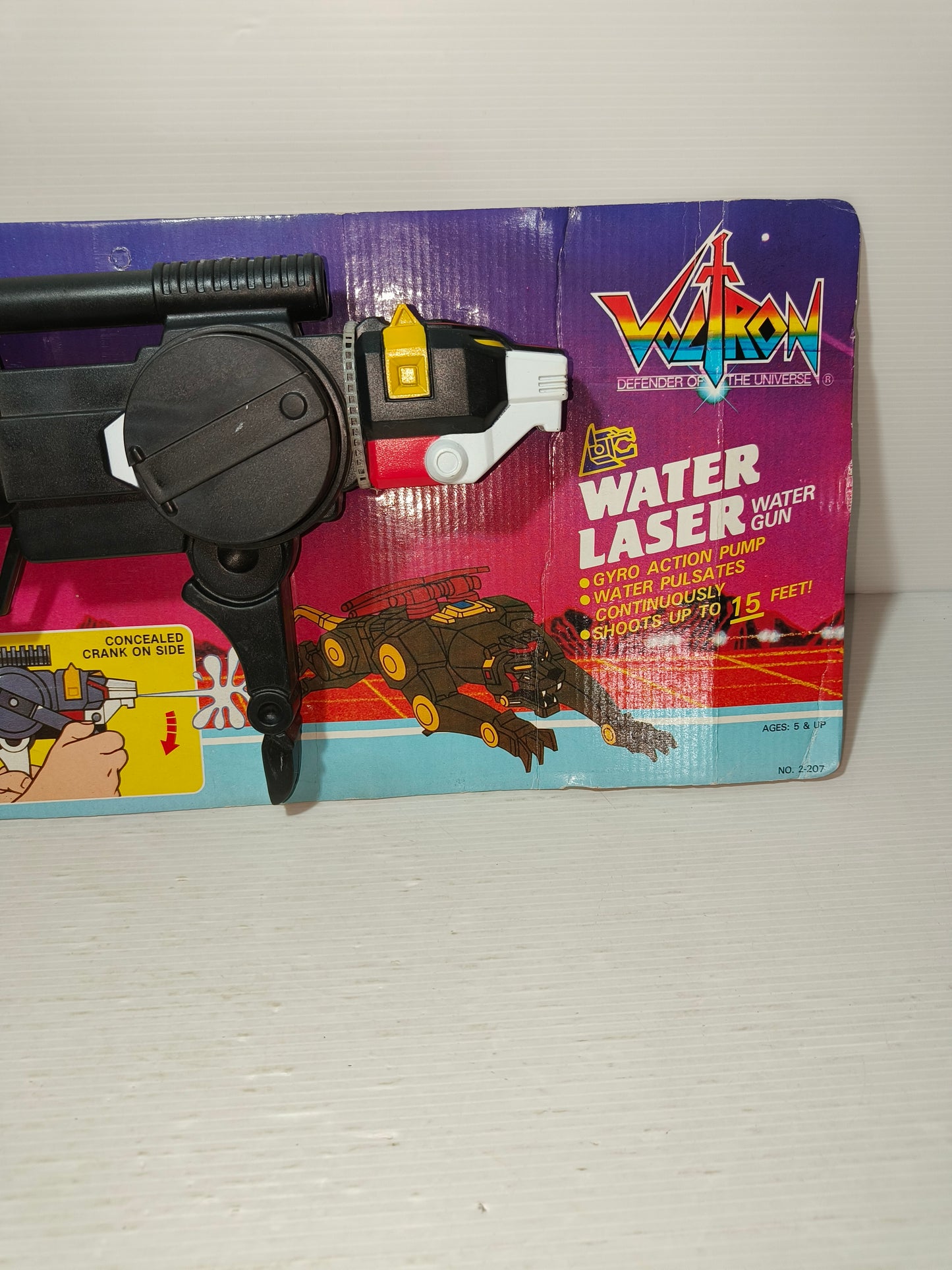 Water Laser Water Gun Voltron, Litardi original 1984