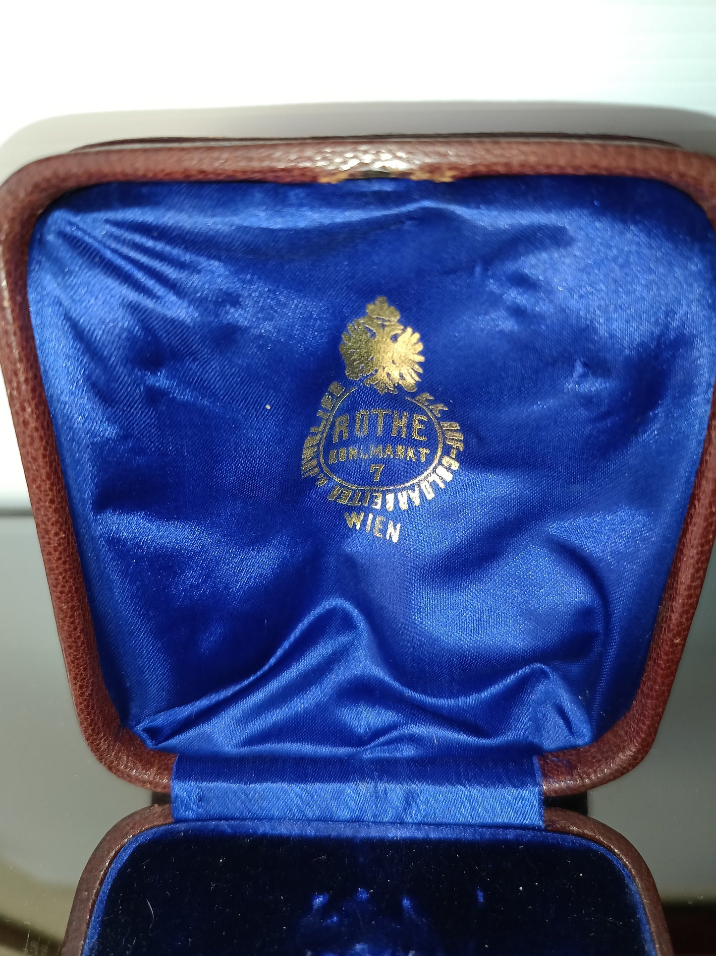 Antico Astuccio Rothe Wien In Pelle