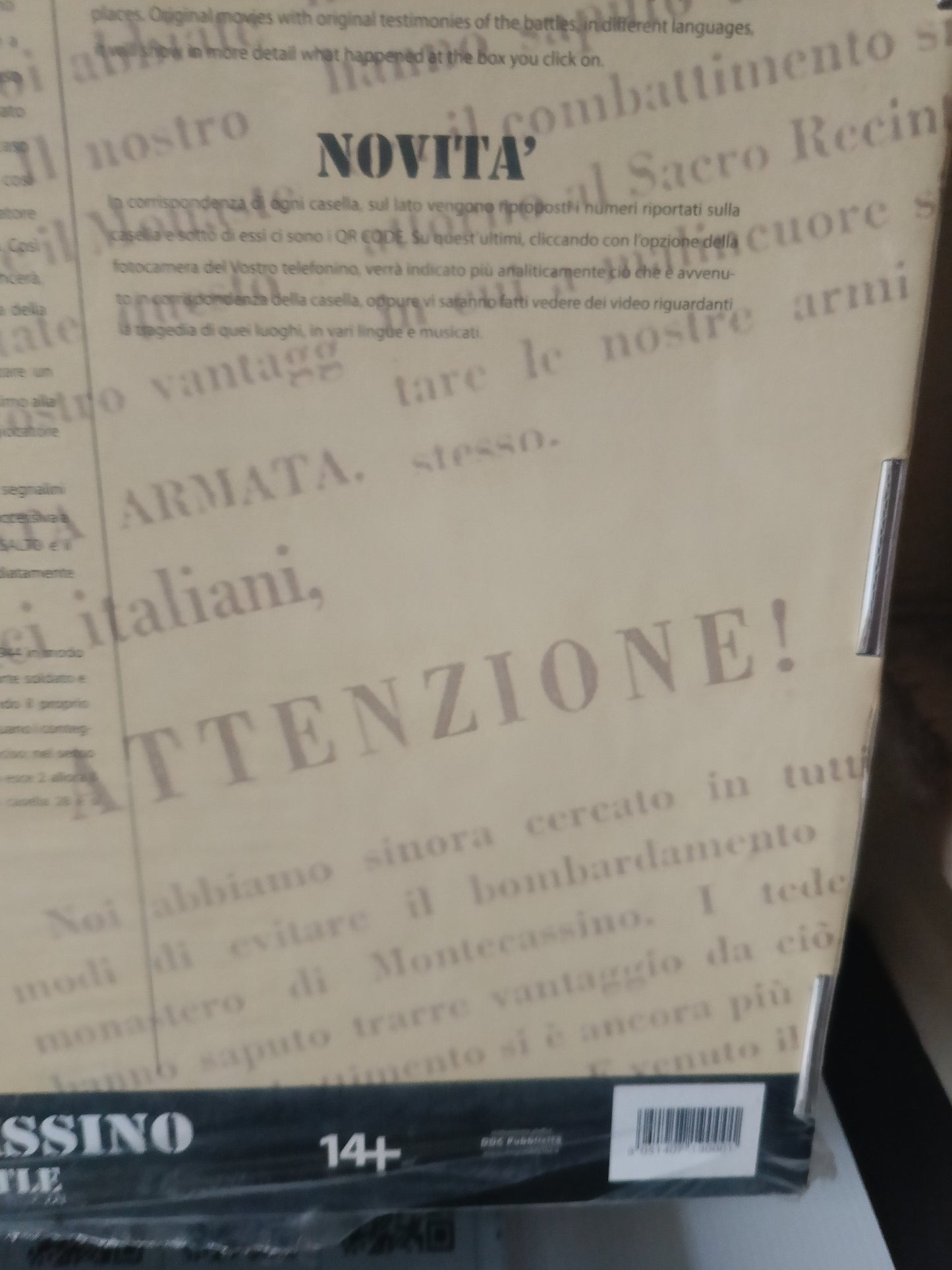 Montecassino The Battle Gioco Da Tavolo sigillato