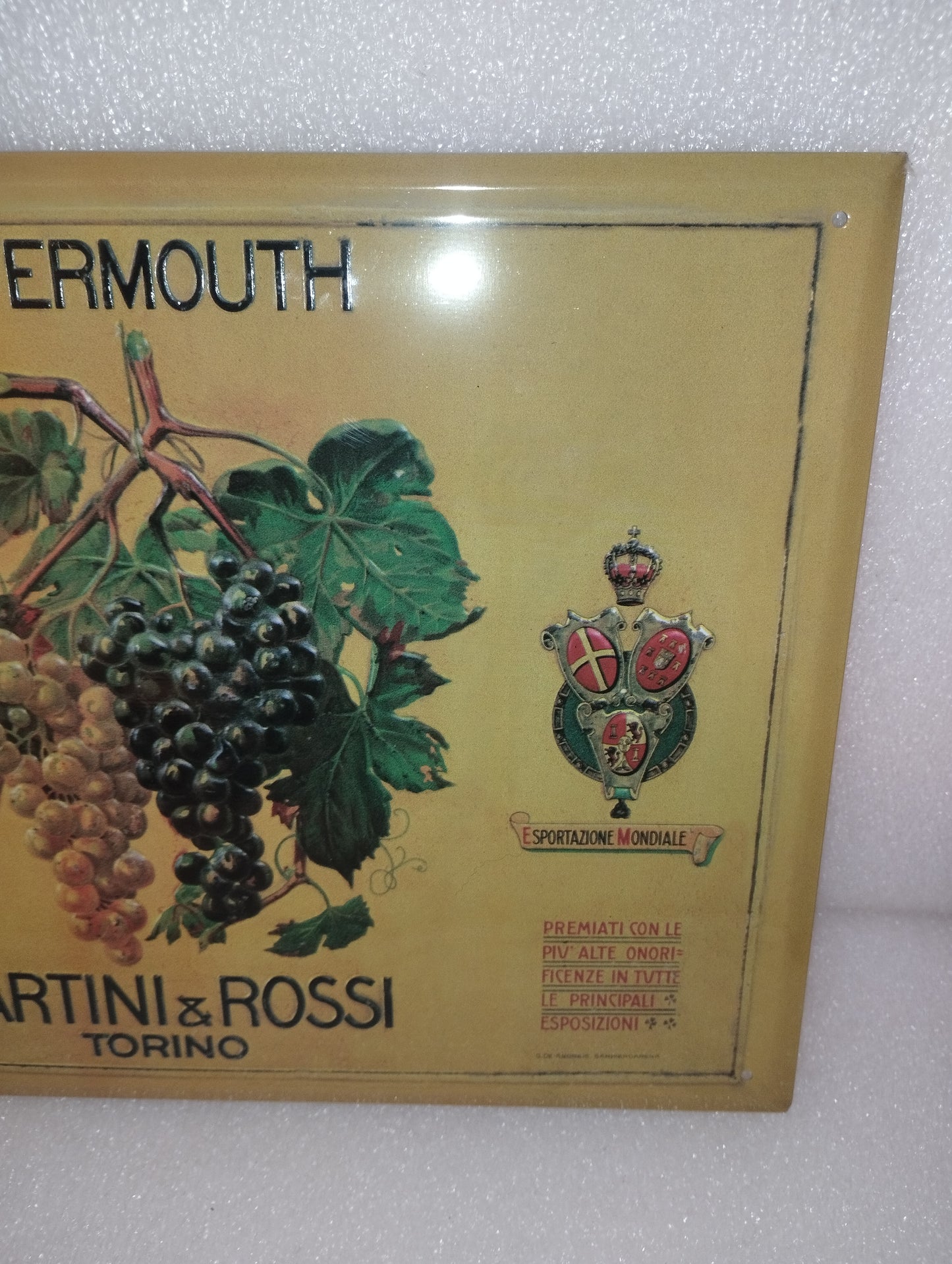 Targa In Metallo Martini & Rossi Torino
Misure  34 x 24 cm
Trattasi di Riproduzione