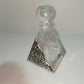 Bottiglietta vintage porta profumo cristallo e argento