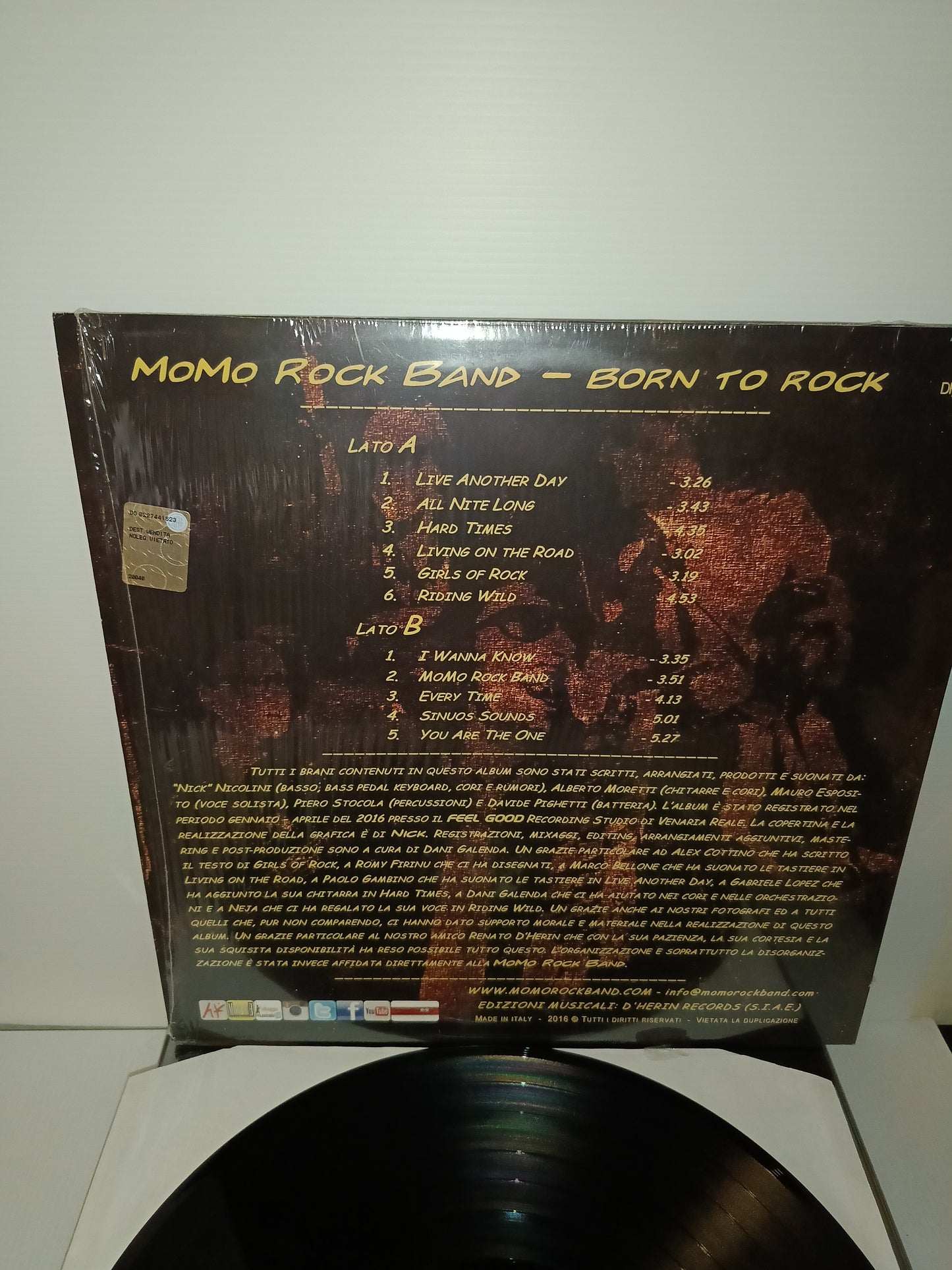 Born To Rock Momo Rock Band LP 33 giri