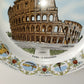 Piatto Roma il Colosseo Souvenir Vintage in porcellana